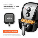 Fritadeira Elétrica Sem Óleo Air Fryer Mondial AFN40BI Family Inox 4L Preta/Inox