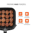 Fritadeira Elétrica Sem Óleo Air Fryer Mondial AFN40BI Family Inox 4L Preta/Inox