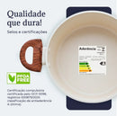 Jogo De Panelas Antiaderente Cerâmica 10 Peças Ppg Pfoa Free Baunilha